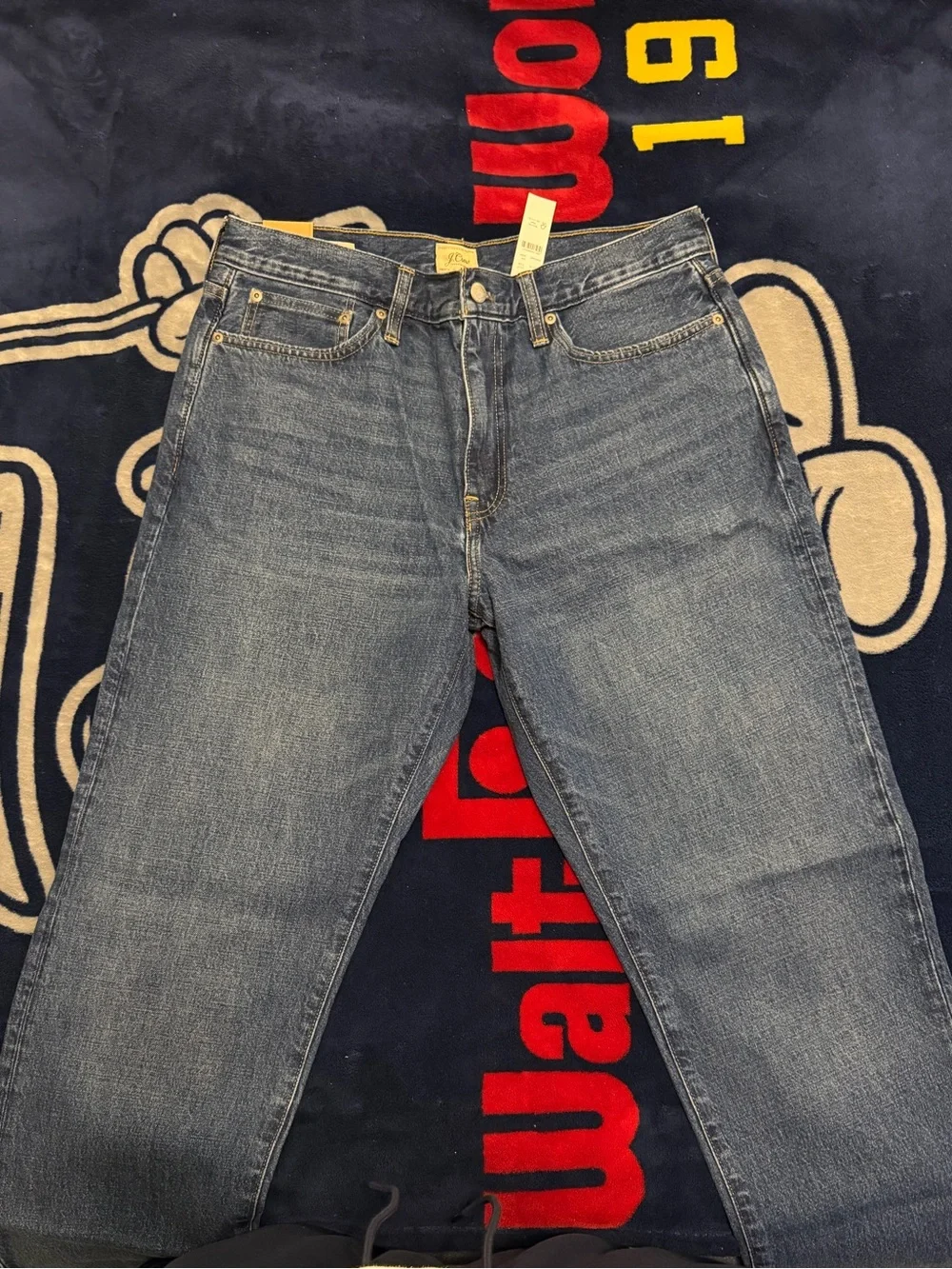 J. Crew Classic Relaxed Fit Jeans Two-Year Wash 100% Cotton 33x34 NWT